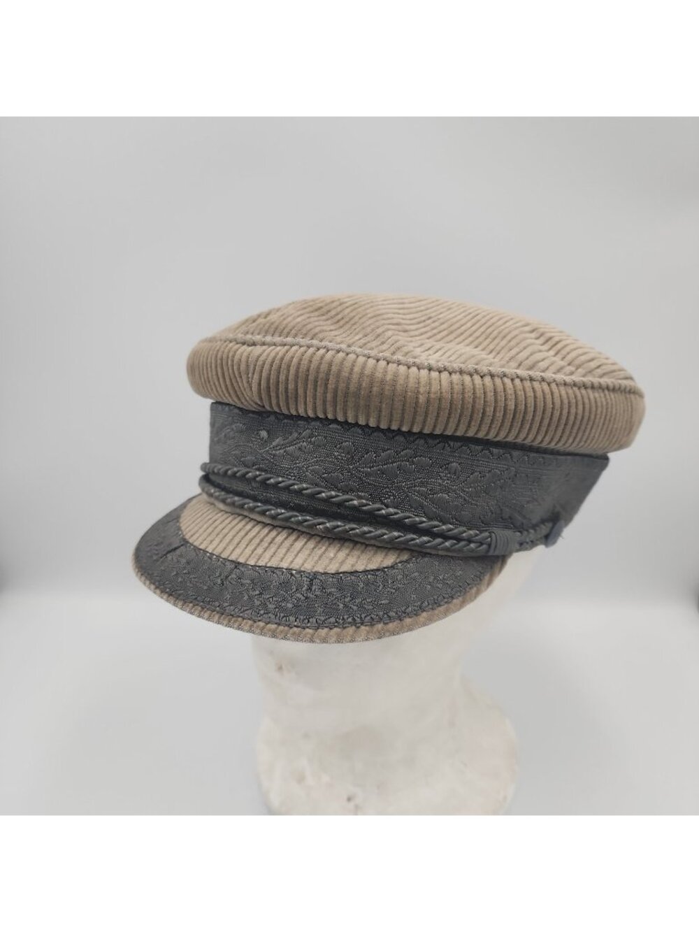 Vintage Tan Prinz Heinrich Nautical Boat Captain Sailor Hat Echte Mütze Germany